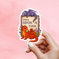 Golden Book Sticker, once upon a time sticker, fantasy Vinyl Sticker, Fantasy Bookish Merch, Book Lover Gift, e-reader Kindle Stickers,