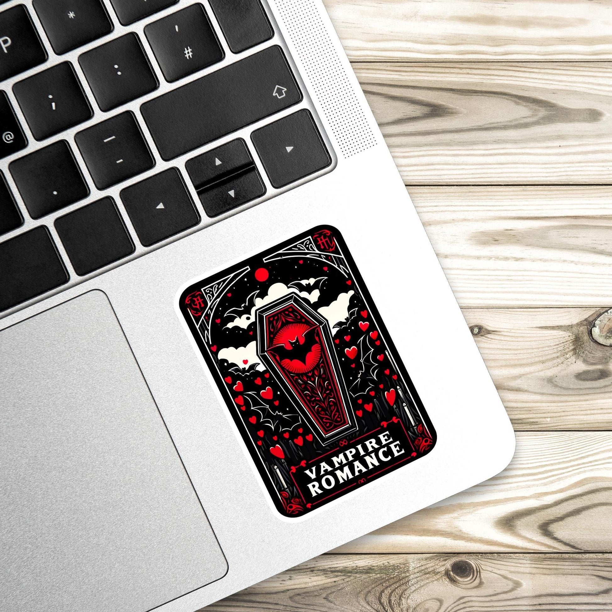 Vampire romance Sticker, vampire sticker, book trope, Halloween Vinyl Sticker,Kindle Sticker, Bookish Gift, spooky sticker, horror sticker