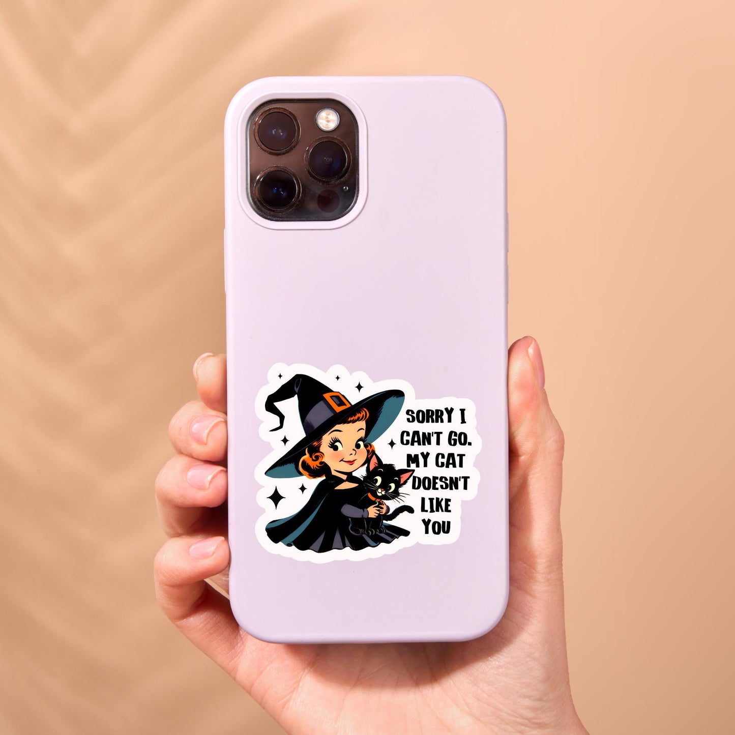 My cat doesn’t like you sticker, Black cat Sticker, witch Sticker, gothic sticker, Fantasy Bookish Merch, sarcastic sticker, Kindle Sticker
