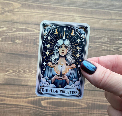 High priestess sticker, booktok sticker, Kindle sticker, tarot sticker, bookish sticker, book lover sticker, Priestess