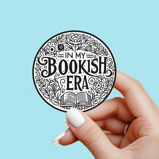 In my bookish era sticker, bookish girlie sticker, book sticker, kindle sticker, bookish sticker, book stickers, sticker for kindle