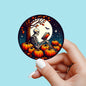 Skeleton sticker, Halloween sticker, fall sticker kindle sticker, sticker, kindle sticker, bookish sticker, book stickers, pumpkin