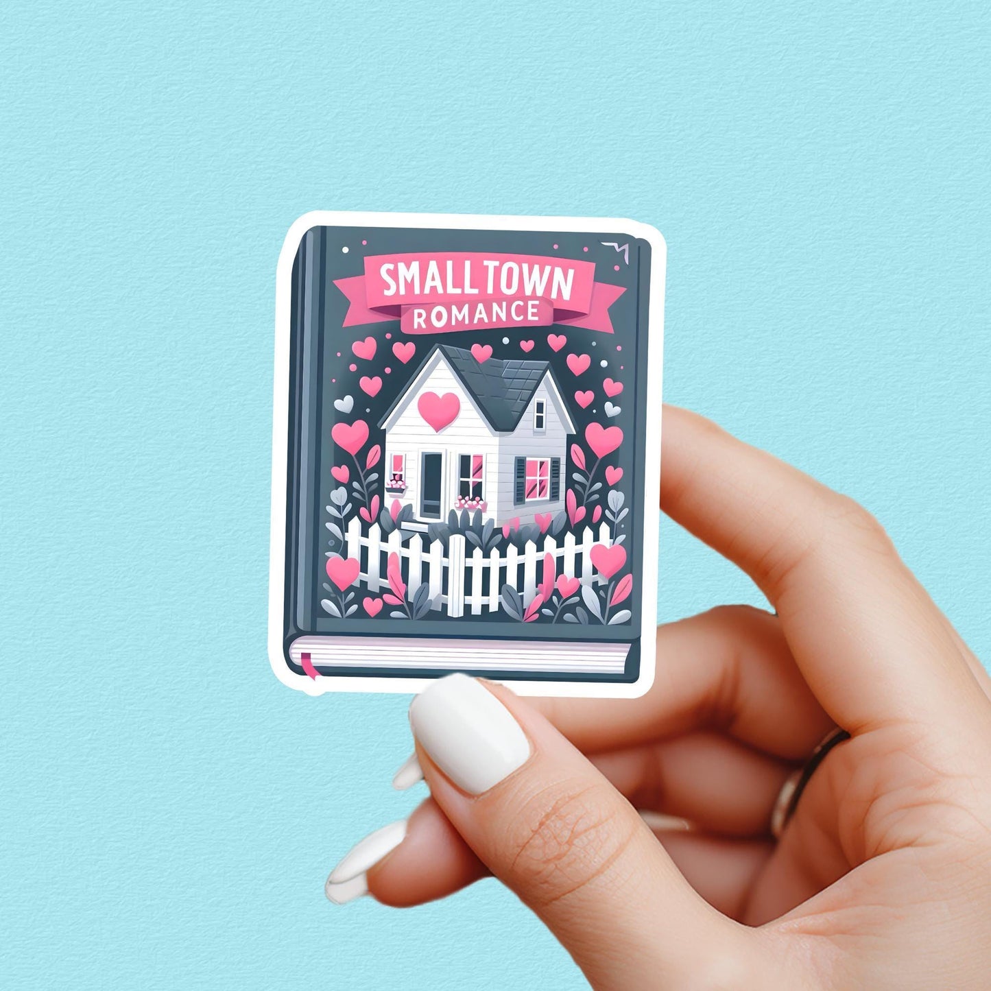 Small town romance book club sticker, romance sticker, book sticker, kindle sticker, bookish sticker, book stickers, sticker for kindle