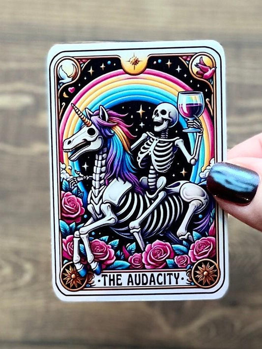 The audacity sticker, booktok sticker, Kindle sticker, tarot sticker, bookish sticker, book lover sticker,