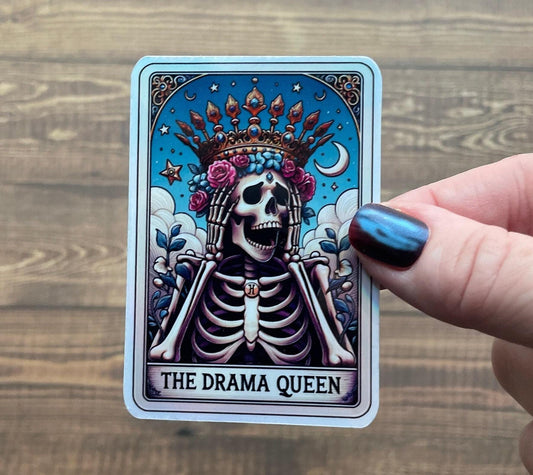 Drama queen sticker, booktok sticker, Kindle sticker, tarot sticker, bookish sticker, book lover sticker,