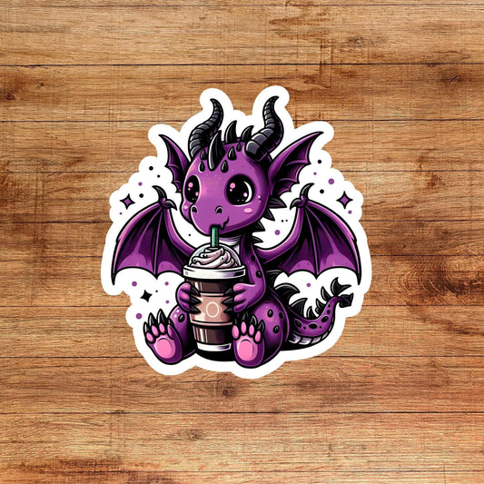 Dragon sticker, booktok sticker, book stickers for kindle, bookish sticker, book dragon, book stickers, sticker kindle, coffee sticker