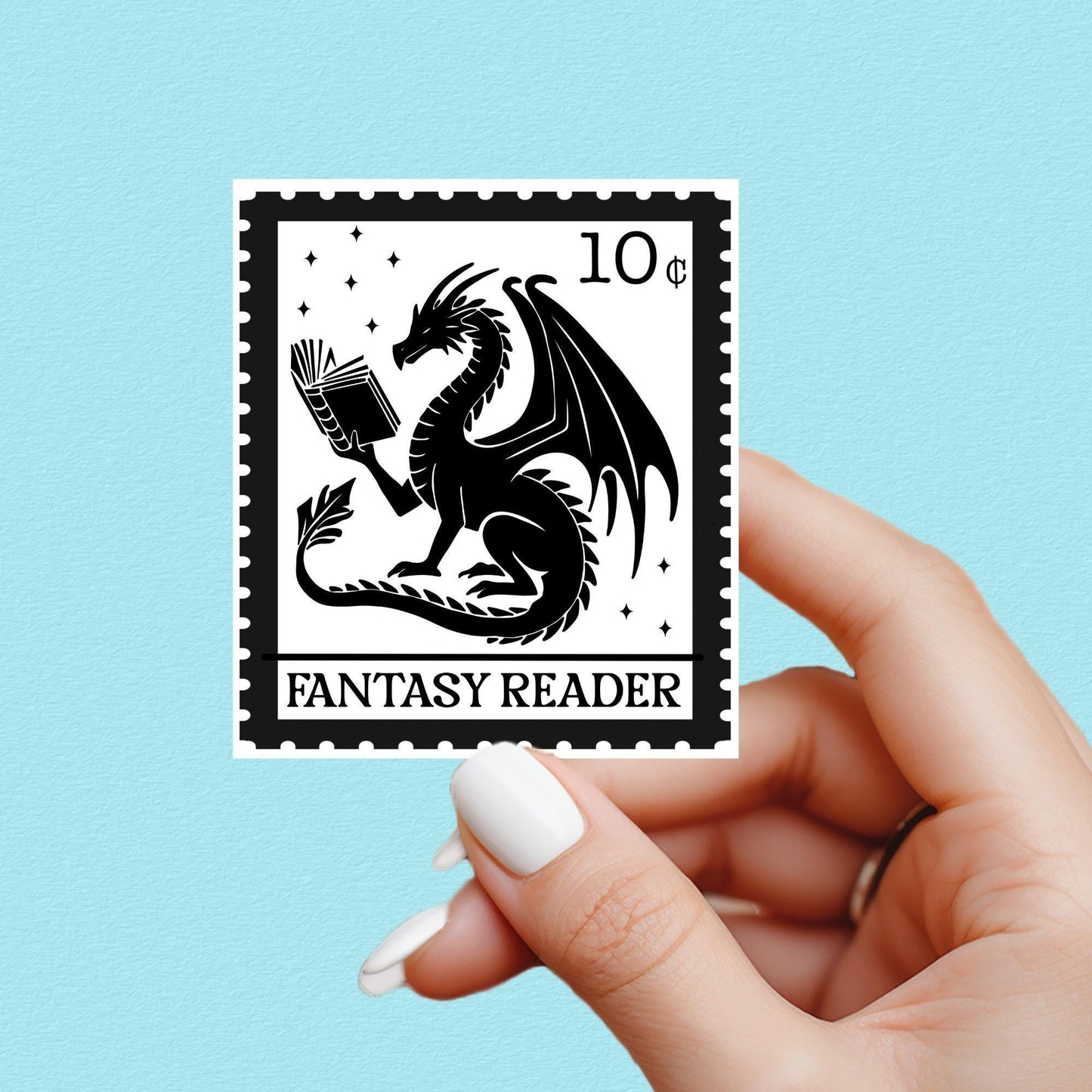 Fantasy reader sticker, troupe sticker, kindle sticker, book sticker, kindle sticker, bookish sticker, book stickers, stickers for kindle,