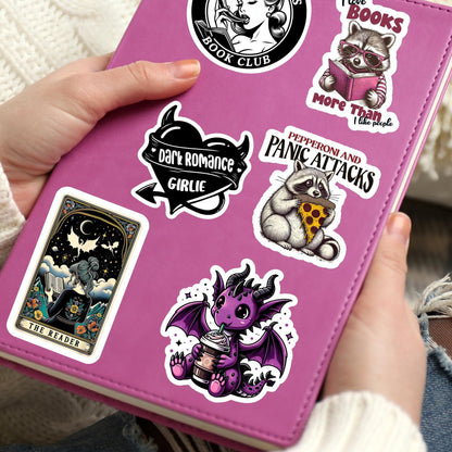 Dragon sticker, booktok sticker, book stickers for kindle, bookish sticker, book dragon, book stickers, sticker kindle, coffee sticker