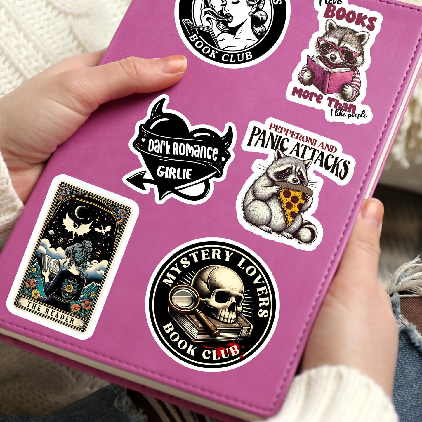 Mystery lover sticker, murder mystery sticker, crime reader sticker horror sticker, kindle sticker, bookish sticker, stickers for kindle,