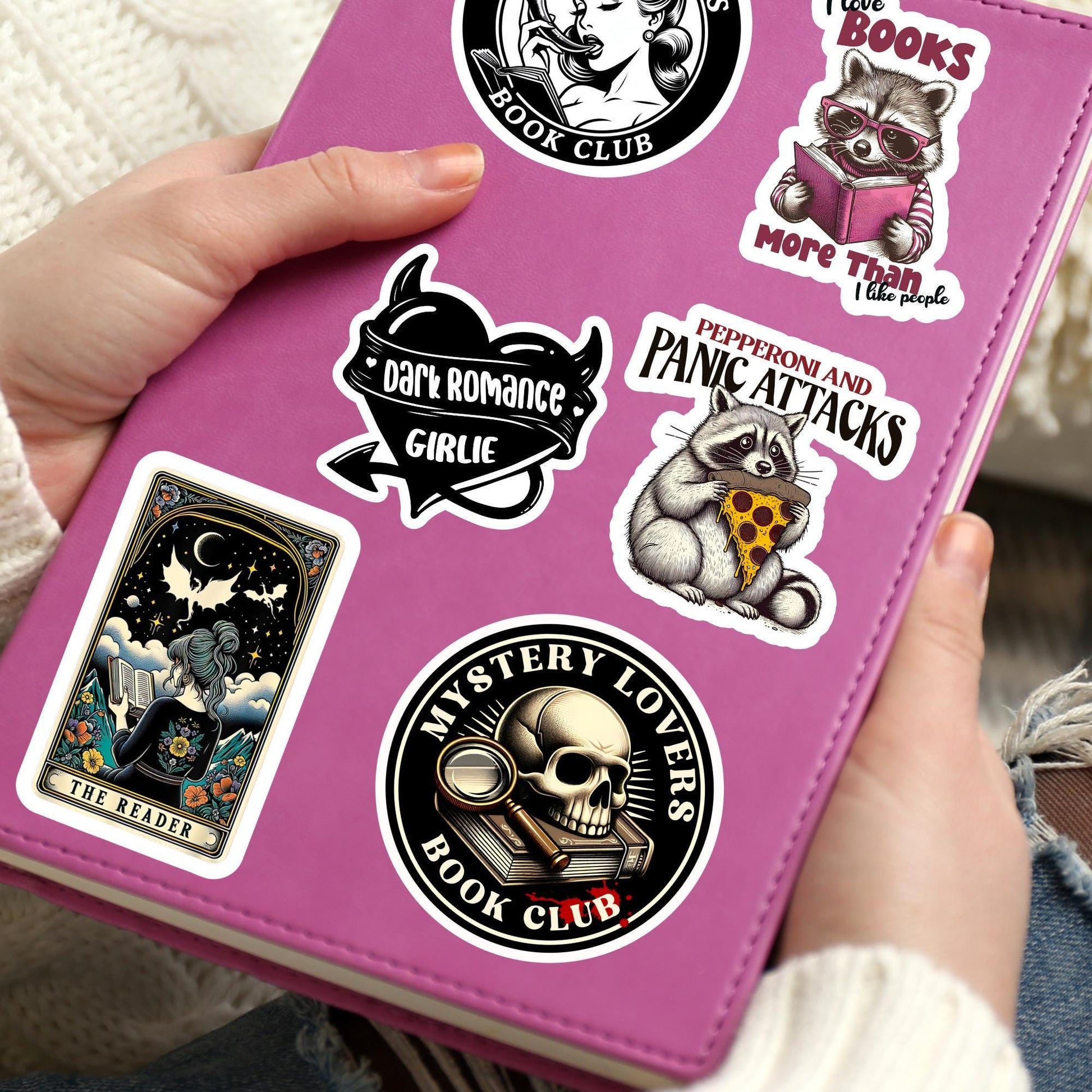 Mystery lover sticker, murder mystery sticker, crime reader sticker horror sticker, kindle sticker, bookish sticker, stickers for kindle,