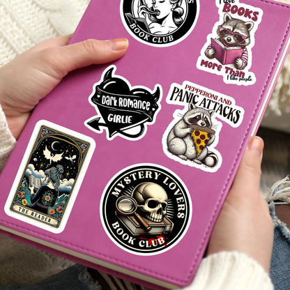 Mystery lover sticker, murder mystery sticker, crime reader sticker horror sticker, kindle sticker, bookish sticker, stickers for kindle,