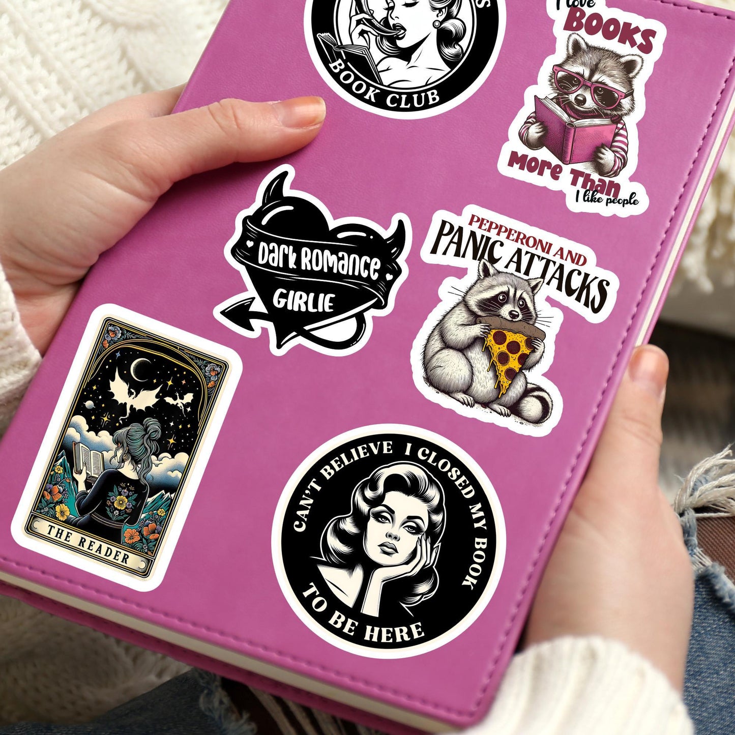 Sarcastic Bookish sticker, bookish sticker, book sticker, kindle sticker, pink sticker, book stickers, stickers for kindle, book lover gift
