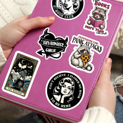 Sarcastic Bookish sticker, bookish sticker, book sticker, kindle sticker, pink sticker, book stickers, stickers for kindle, book lover gift