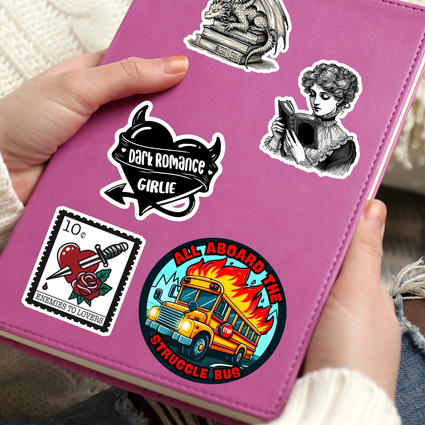Struggle bus Sticker, Mental Health Sticker, Anxiety Stickers, Funny Gift, Self Love Decal, self care, mental health, kindle sticker