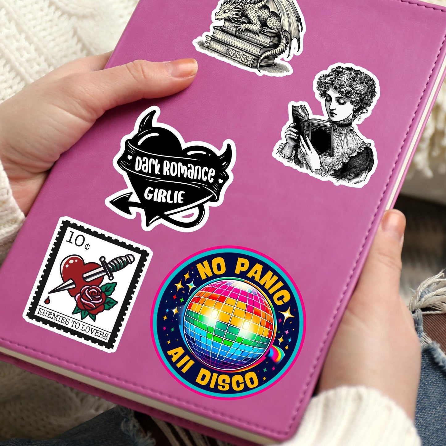 All panic no disco Sticker, Mental Health Sticker, Anxiety Stickers, Funny Gift, Self Love Decal, self care, mental health, kindle sticker