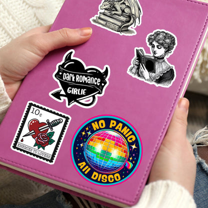 All panic no disco Sticker, Mental Health Sticker, Anxiety Stickers, Funny Gift, Self Love Decal, self care, mental health, kindle sticker