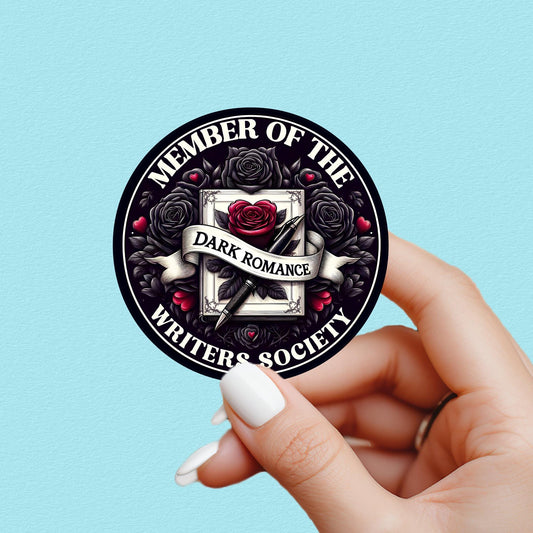 dark romance writer sticker, dark romance sticker, writer sticker, book sticker, kindle sticker, bookish sticker, book stickers, smut