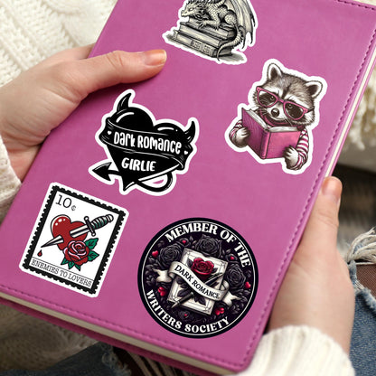 dark romance writer sticker, dark romance sticker, writer sticker, book sticker, kindle sticker, bookish sticker, book stickers, smut