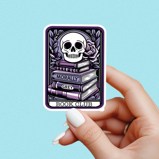 Morally grey book club, dark romance sticker, book sticker, kindle sticker, bookish sticker, book stickers, stickers for kindle, smut