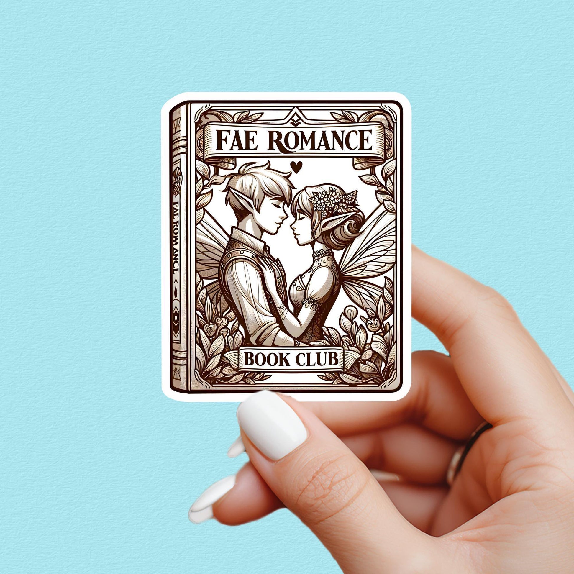 Fae romance sticker, fairy sticker, fantasy sticker, booktok sticker, book stickers for kindle, bookish sticker, book dragon, book stickers