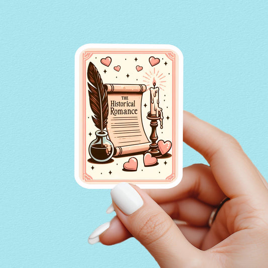 Historical romance sticker, romance sticker, sticker, booktok sticker, Kindle sticker, tarot sticker, bookish sticker, book lover sticker