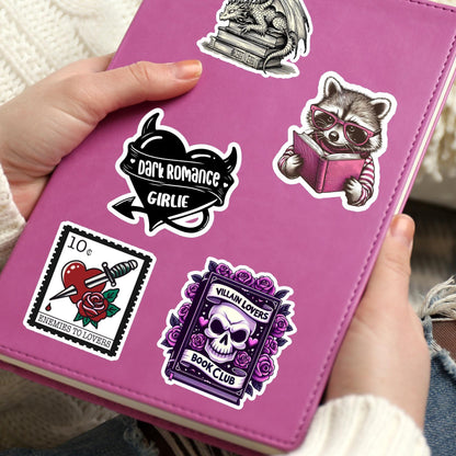 Villain lovers sticker, Morally grey sticker, dark romance sticker, book sticker, kindle sticker, bookish sticker, book stickers, smut