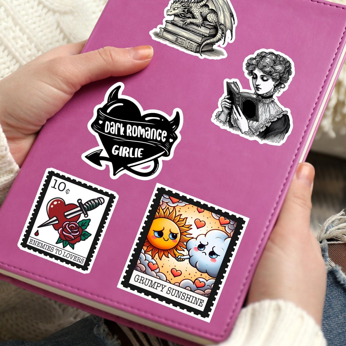 Grumpy sunshine sticker, troupe sticker, kindle sticker, book sticker, kindle sticker, bookish sticker, book stickers, stickers for kindle,