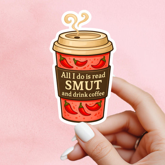 Smut sticker, smut, Reading sticker, Kindle Sticker, bookish sticker, Bookish Merch, Book Lover Gift, e-reader sticke, spicy reader sticker
