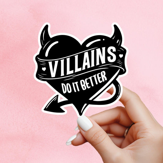 dark romance sticker, villains do it better, book club sticker, Morally grey sticker, kindle sticker, smut sticker, villain lover sticker