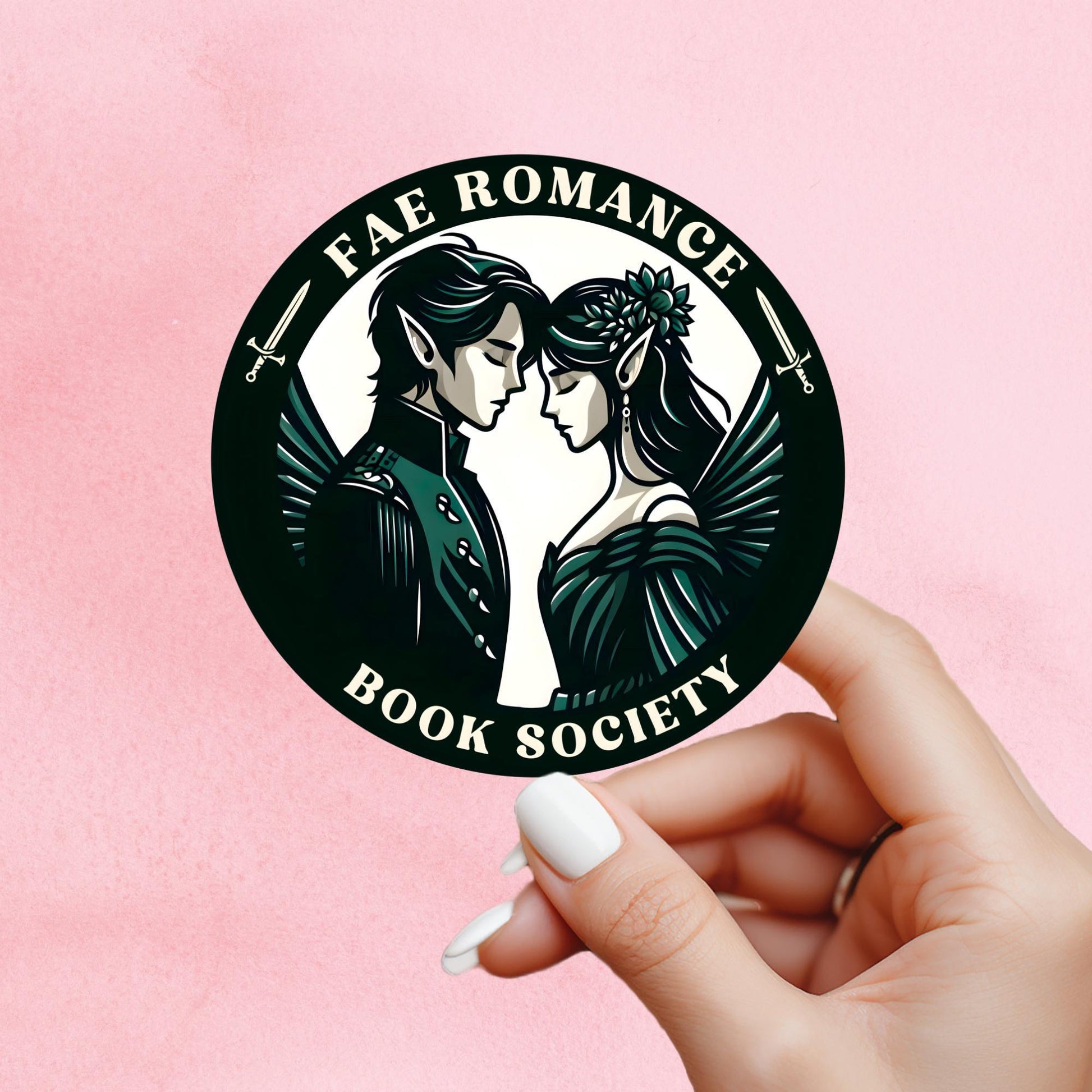 Fae romance sticker, fairy sticker, fantasy sticker, booktok sticker, book stickers for kindle, bookish sticker, book dragon, book stickers