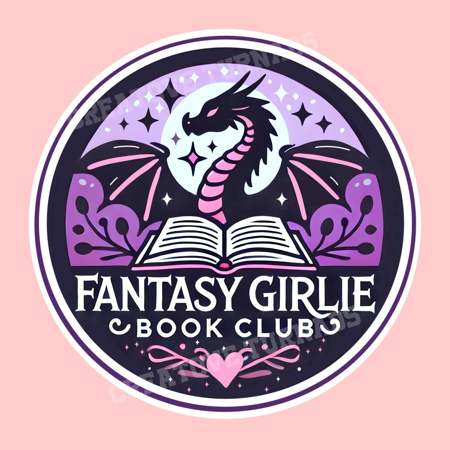 Fantasy girlie sticker, Reading sticker, Dragon Book Sticker, fantasy Sticker, Fantasy Bookish Merch, Kindle Stickers, fantasy book club