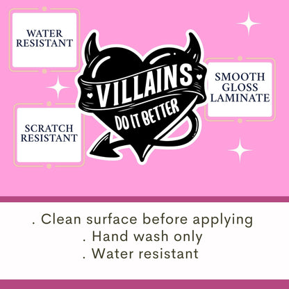 dark romance sticker, villains do it better, book club sticker, Morally grey sticker, kindle sticker, smut sticker, villain lover sticker