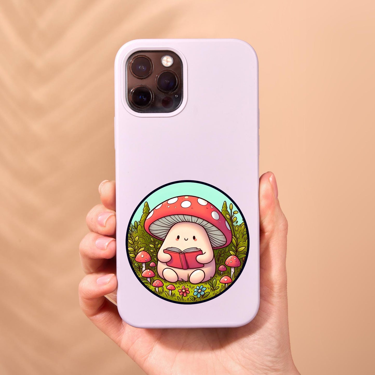 Bookish sticker, mushroom reading sticker, kindle sticker, book sticker, kindle sticker, bookish sticker, book stickers, stickers for kindle