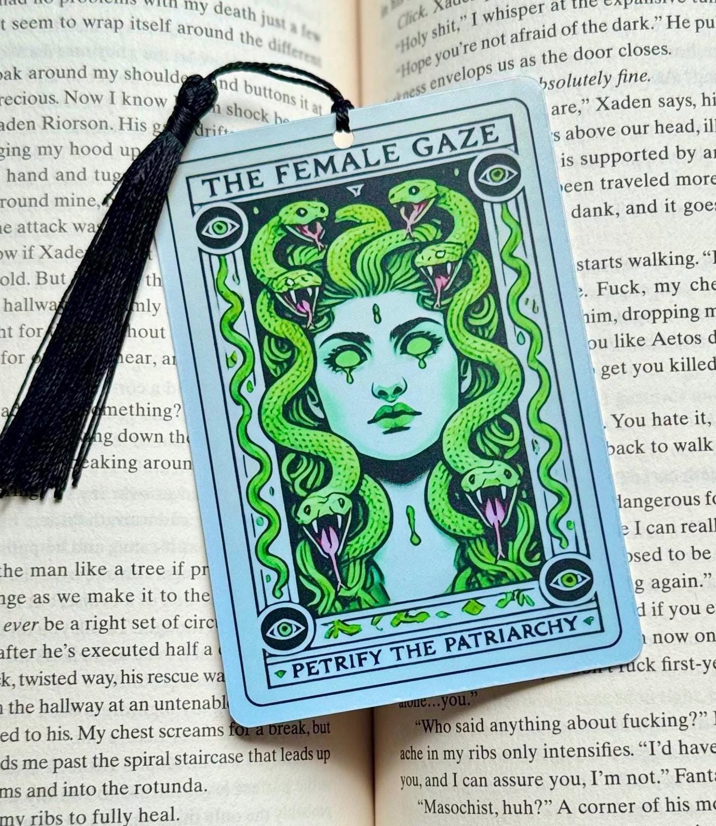 Medusa Tarot card Bookmark, bookmark for women, Gothic Bookmark, Bookish Gifts for Readers, Handmade Bookmark