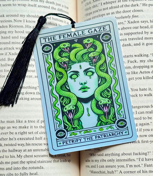 Medusa Tarot card Bookmark, bookmark for women, Gothic Bookmark, Bookish Gifts for Readers, Handmade Bookmark