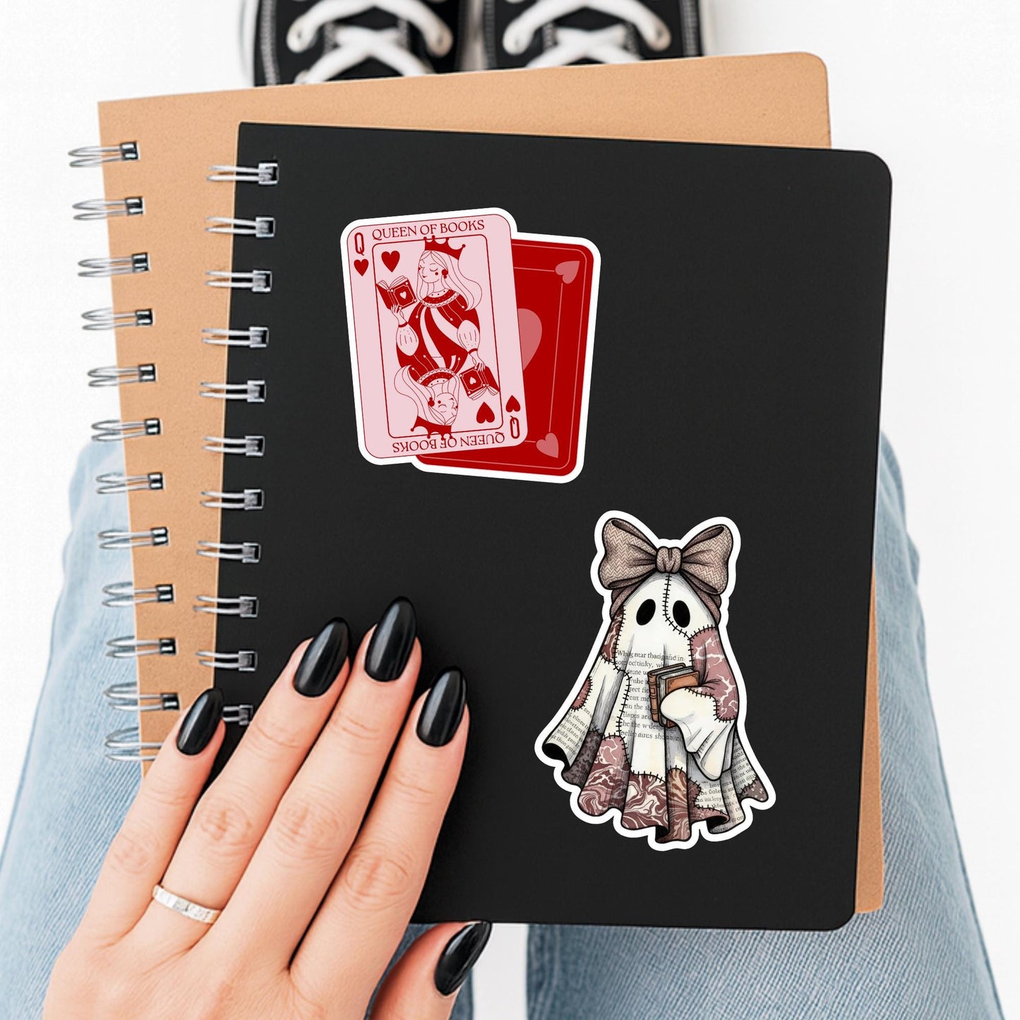 Book Ghosts Sticker, fantasy sticker, Bookish sticker, Spooky sticker, Bookish merch, Kindle stickers