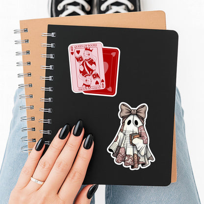 Book Ghosts Sticker, fantasy sticker, Bookish sticker, Spooky sticker, Bookish merch, Kindle stickers