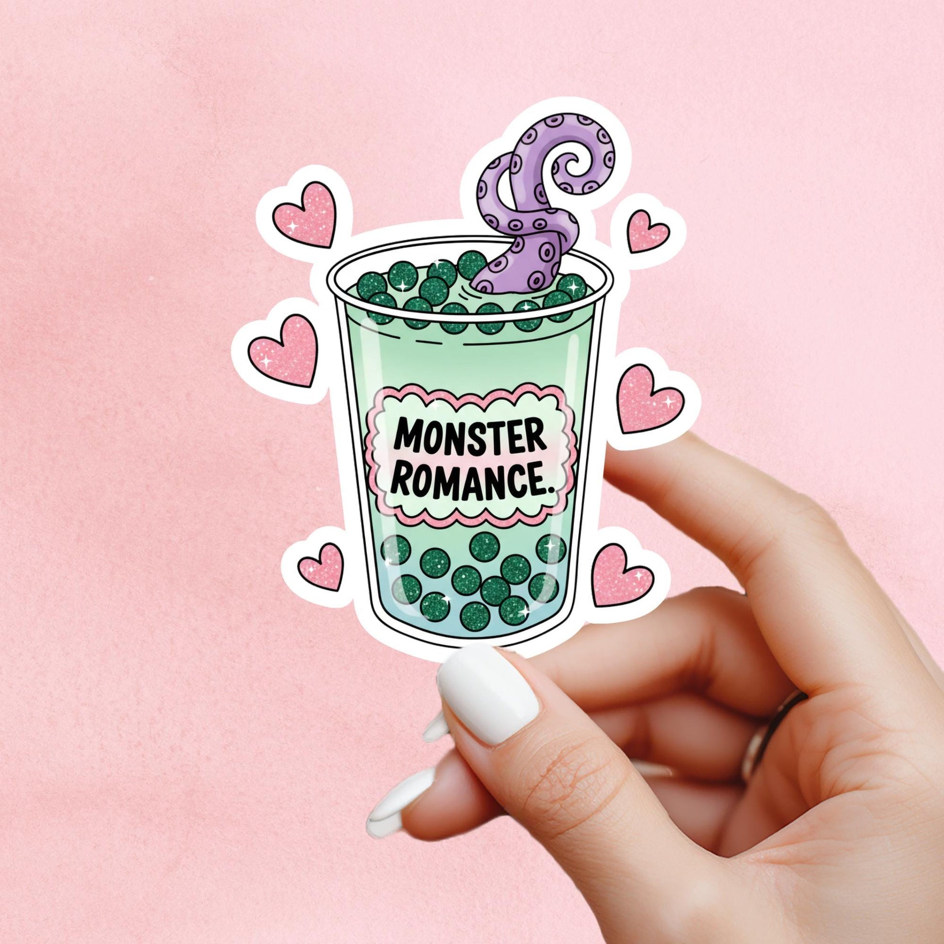 Monster romance sticker, troupe sticker, kindle sticker, book sticker, kindle sticker, bookish sticker, book stickers