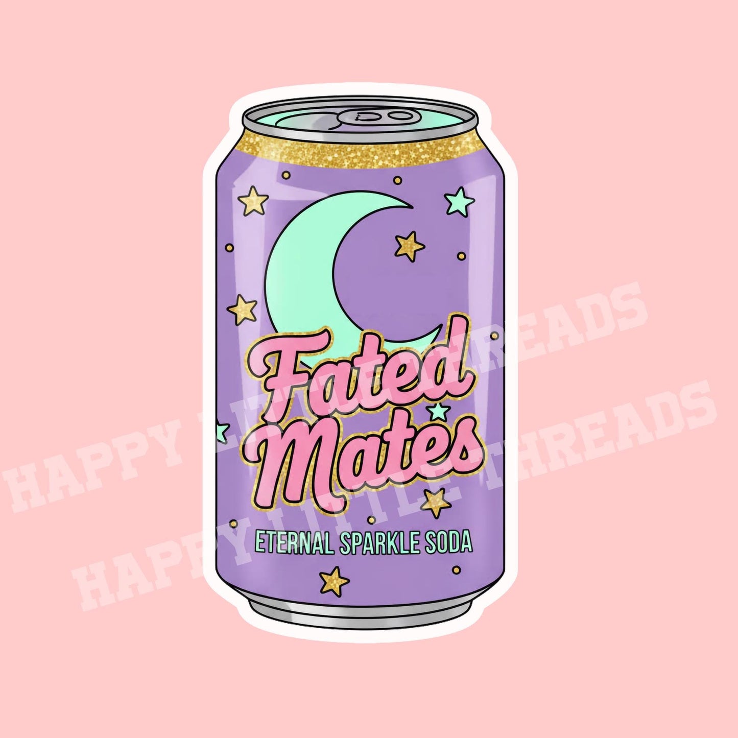 Fated mates sticker, soda sticker, book sticker, kindle sticker, bookish sticker, book stickers, stickers for kindle, book merch,