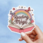 Reading is magic sticker, Book lover sticker, book sticker, kindle sticker, bookish sticker, book stickers, stickers for kindle, book merch,