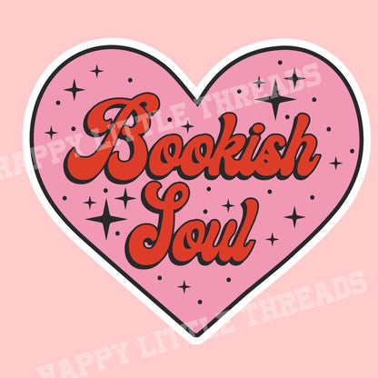 Bookish soul sticker, Bookish girlie sticker, bookish sticker, book sticker, kindle sticker, stickers for kindle, book lover gift