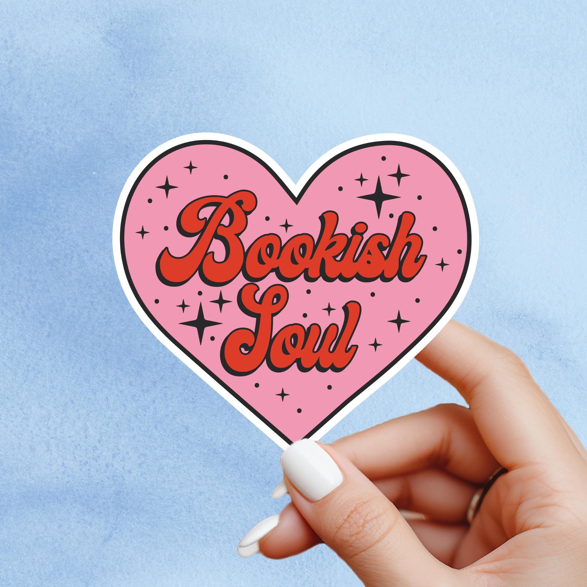Bookish soul sticker, Bookish girlie sticker, bookish sticker, book sticker, kindle sticker, stickers for kindle, book lover gift