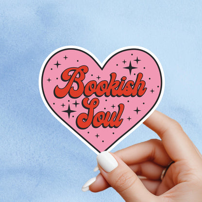 Bookish soul sticker, Bookish girlie sticker, bookish sticker, book sticker, kindle sticker, stickers for kindle, book lover gift