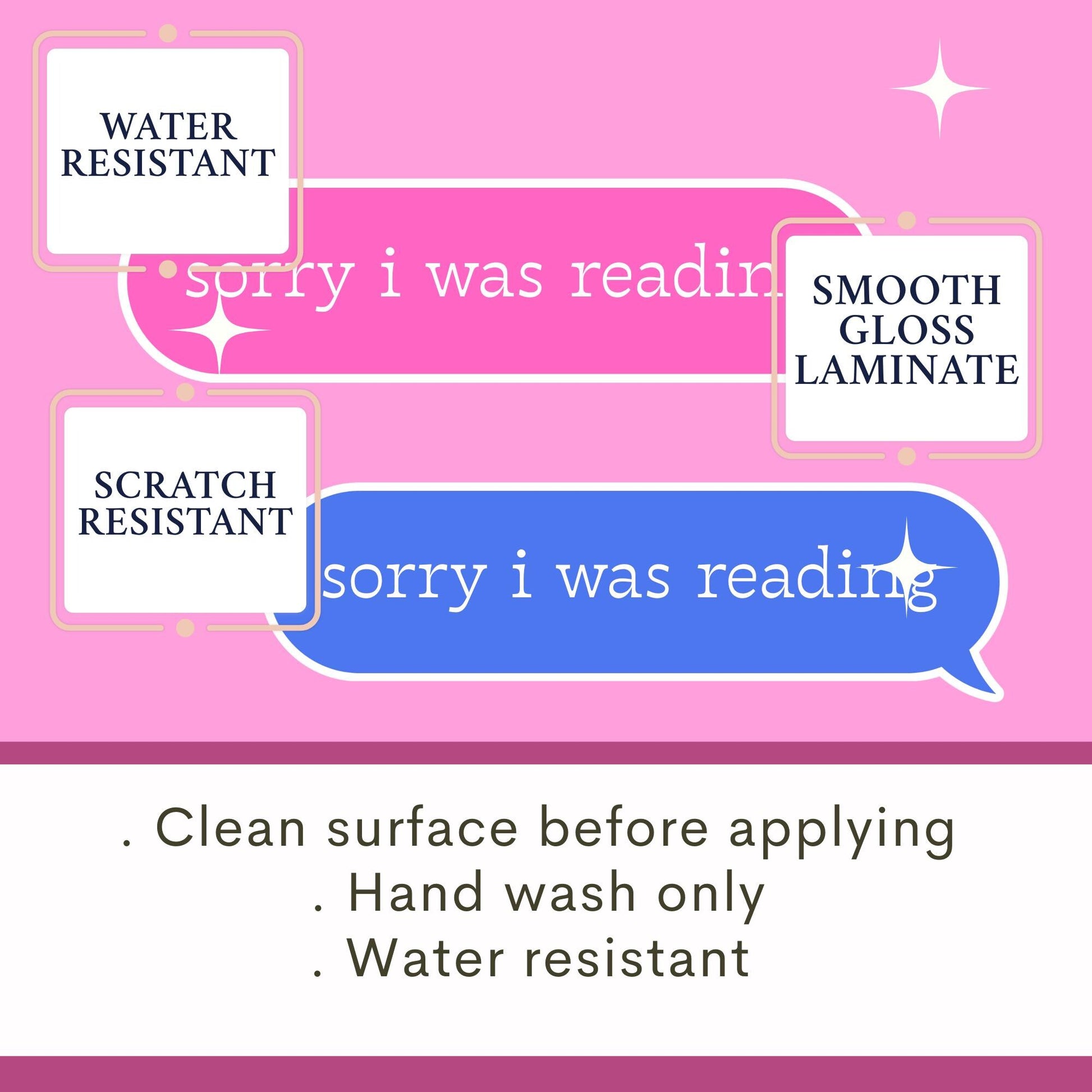 Sorry I was reading sticker, Book lover sticker, romance, kindle sticker, bookish sticker, book stickers, stickers for kindle