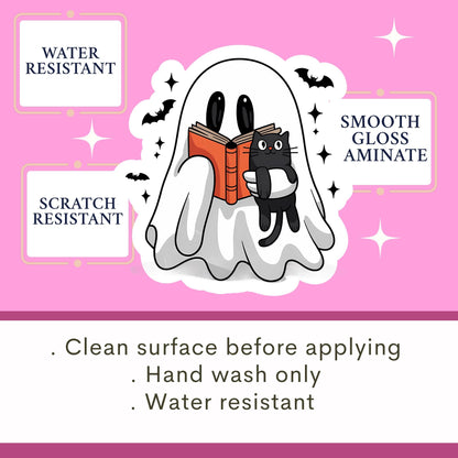 Book Ghosts Sticker, fantasy sticker, Bookish sticker, Spooky sticker, Bookish merch, Kindle stickers