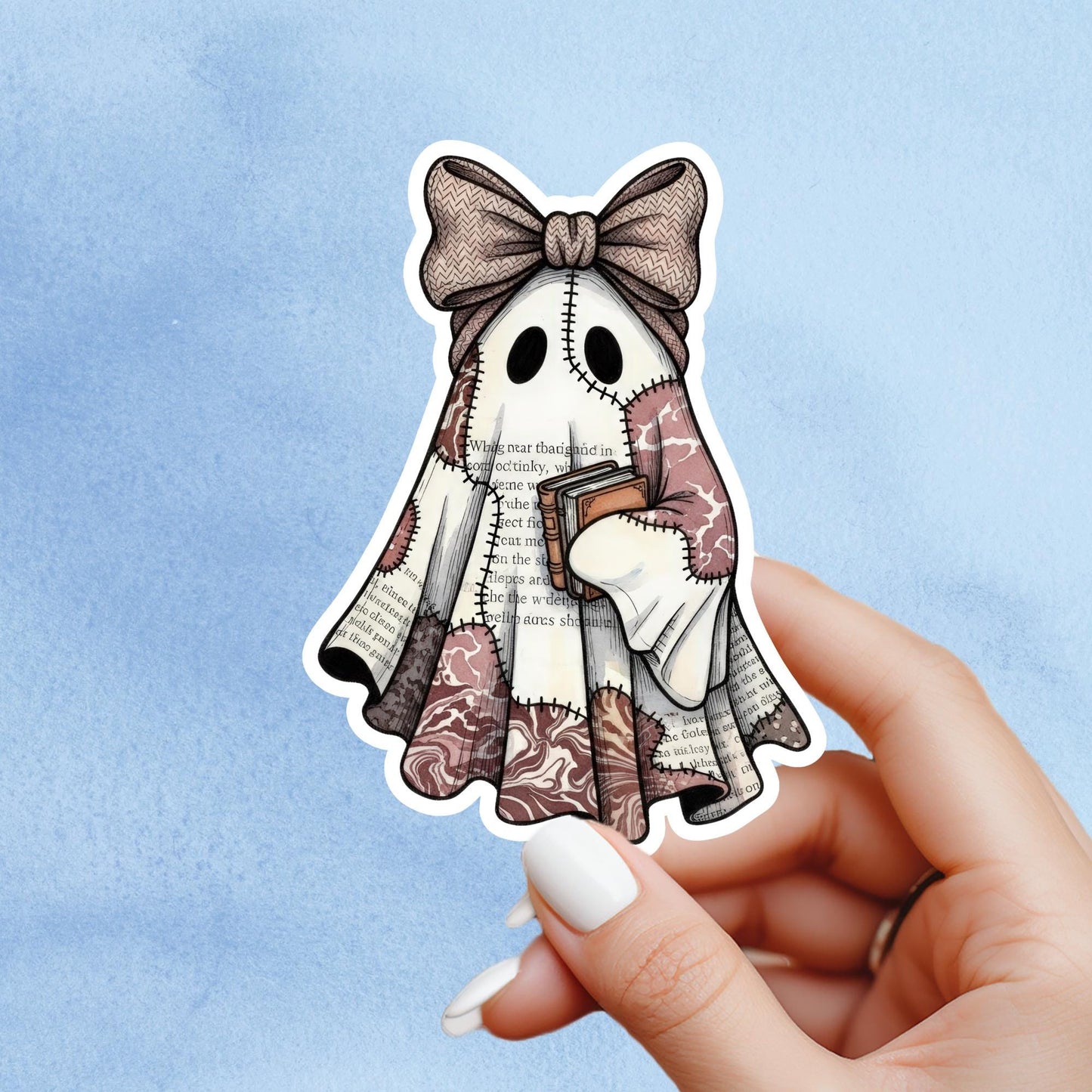 Book Ghosts Sticker, fantasy sticker, Bookish sticker, Spooky sticker, Bookish merch, Kindle stickers