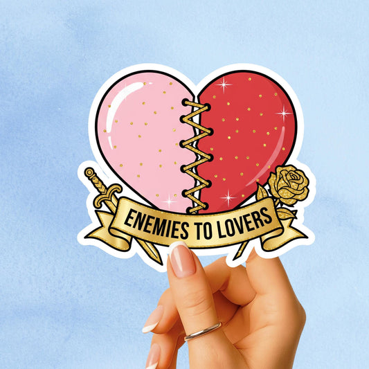 Enemies to lovers sticker, Romantasy sticker, Bookish sticker, Smut sticker, Book tropes, Bookish sticker, Reader sticker, kindle sticker