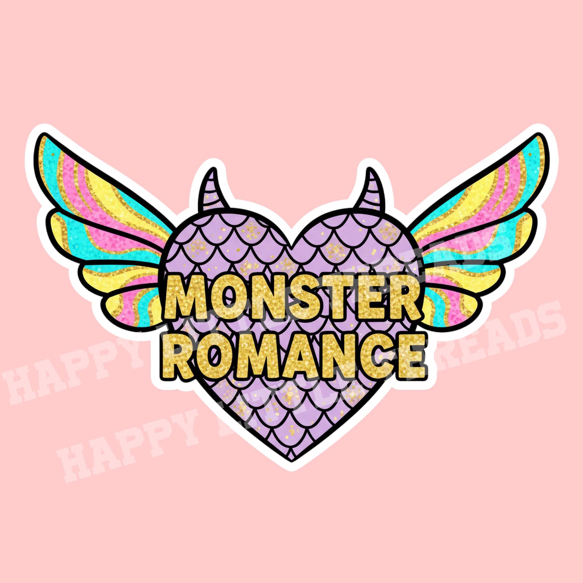 Monster romance sticker, troupe sticker, kindle sticker, book sticker, kindle sticker, bookish sticker, book stickers, book dragon sticker