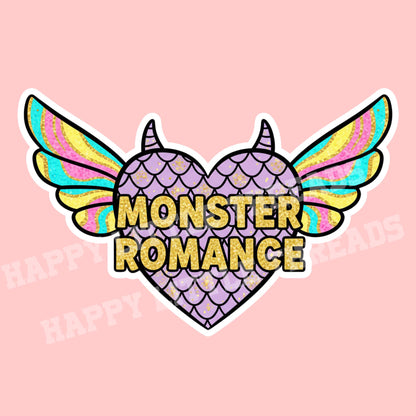 Monster romance sticker, troupe sticker, kindle sticker, book sticker, kindle sticker, bookish sticker, book stickers, book dragon sticker