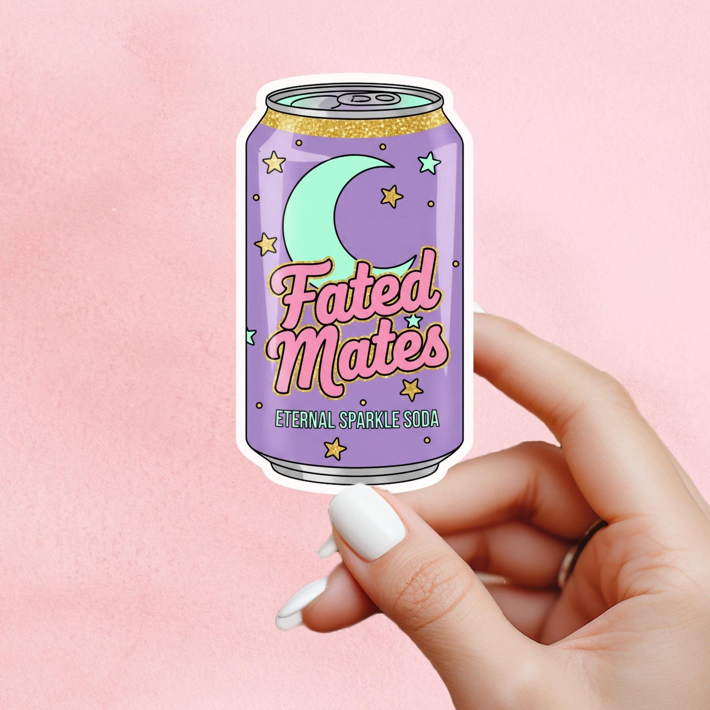Fated mates sticker, soda sticker, book sticker, kindle sticker, bookish sticker, book stickers, stickers for kindle, book merch,